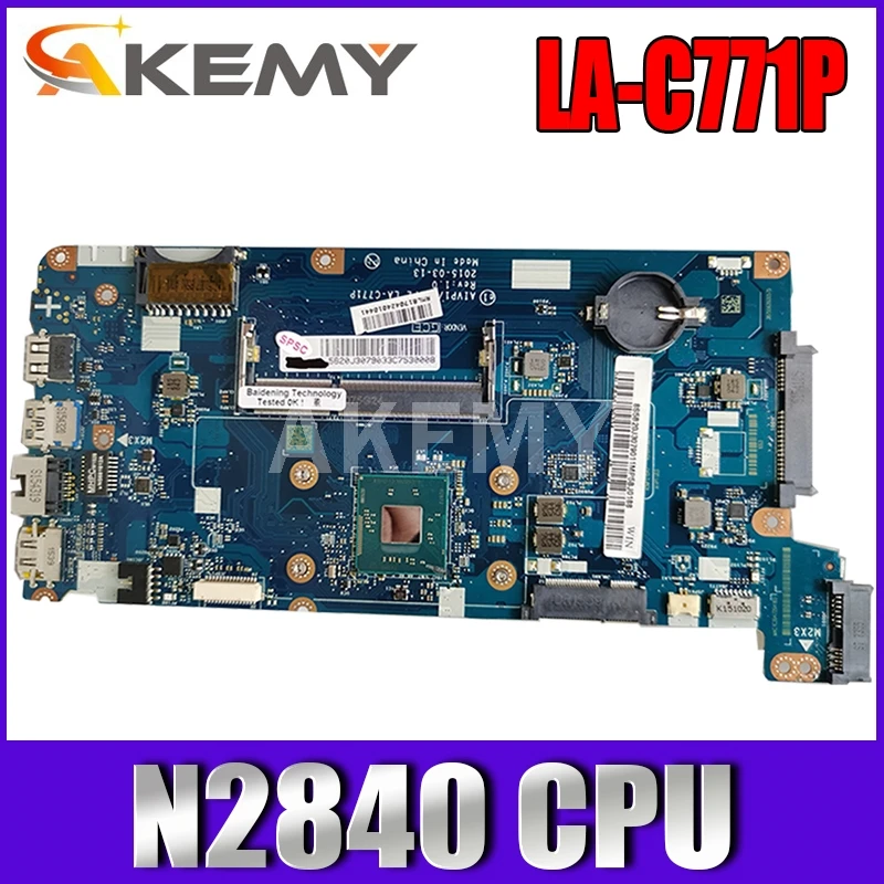 AIVP1/AIVP2 LA C771P материнская плата для For Lenovo B50 10 100 15IBY ноутбука с N2840 CPU (для intel cpu)