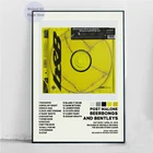 MT939 Post Malone Rapper Обложка альбома для музыки настенное Искусство Картина на холсте постеры печать для гостиной домашний декор