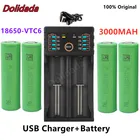 Новый 100% Оригинальный 3,7 в 3000 мАч литий-ионный 18650 Аккумулятор для SONY us18650 vtc6 3000 мАч 18650 Аккумулятор 3,7 в + 1 шт. зарядное устройство