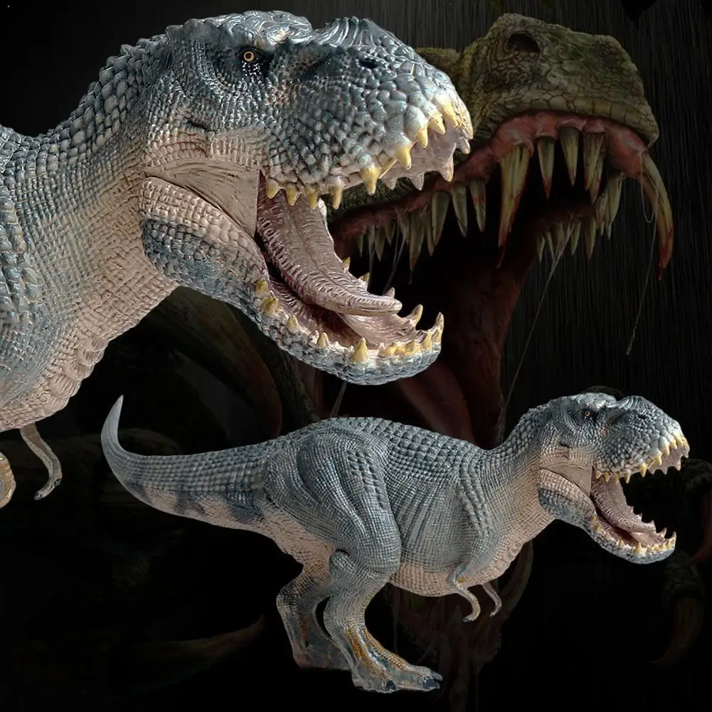

Тираннозавр Рекс, модель динозавра, синяя фигурка тираннозавра, подарки, игрушки, имитация экшн-модели, фигурки животных, Декор