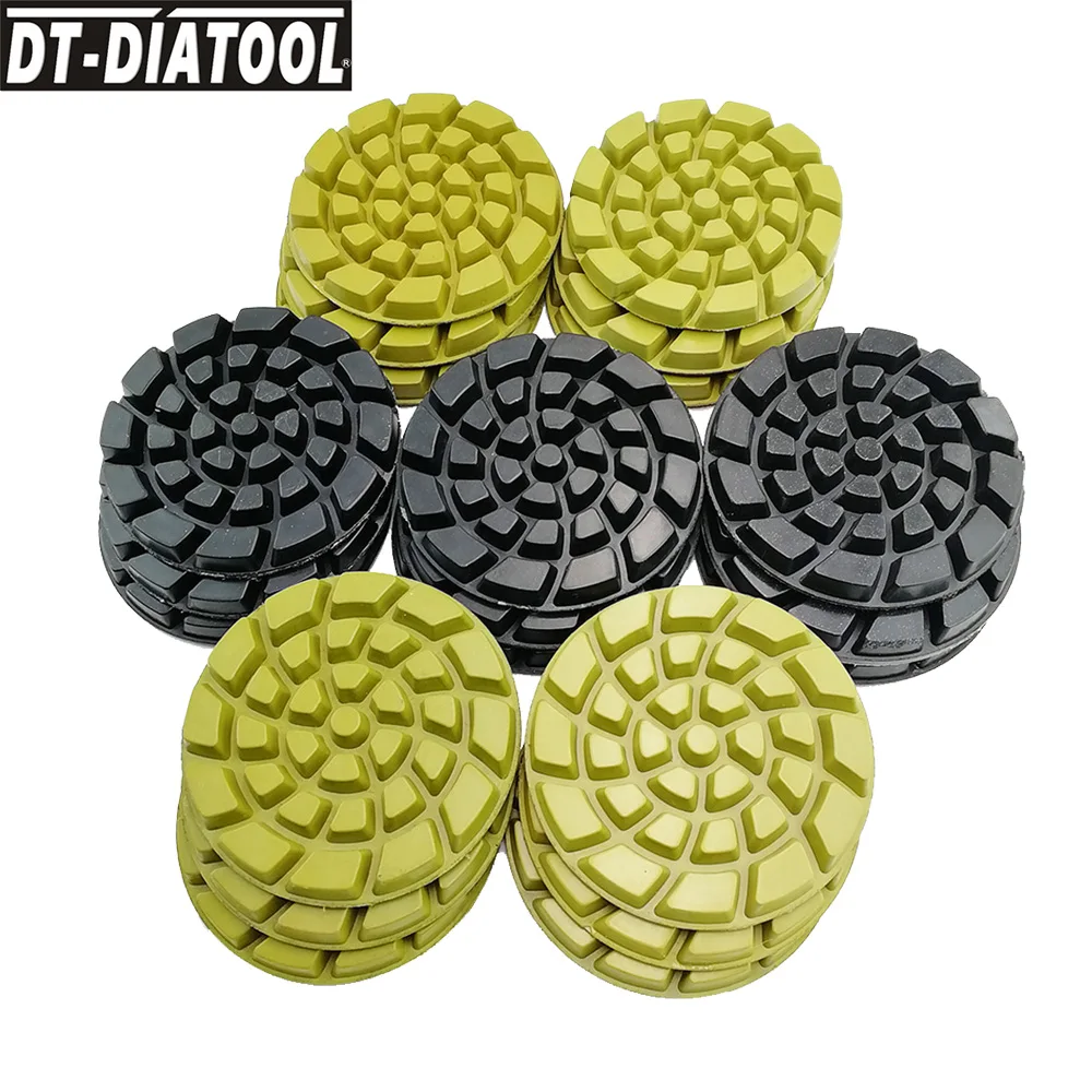 

DT-DIATOOL 21pcs/set Dia 4"/100mm Resin Bond Diamond Concrete Polishing Pads professional quality Thickened Floor Renew Pads