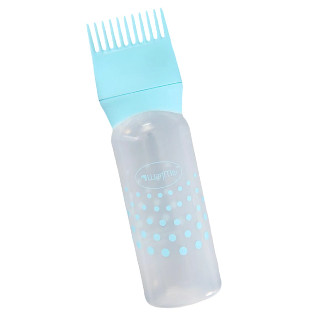 

Salon Hairdressing Color Dye Perming Dispensing Comb Bottle Applicator 120ml
