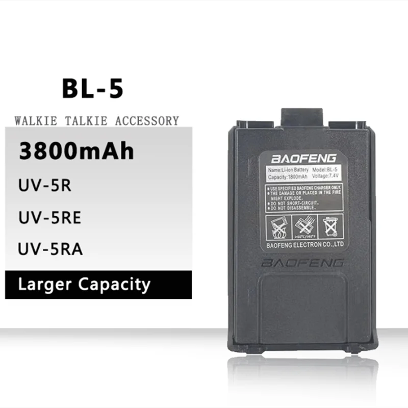 

BL-5 Baofeng UV-5R Батарея 1800 мА/ч, 3800 мА/ч, Батарея USB Кабель для программирования Baofeng иди и болтай Walkie Talkie “иди и BF-F8 UV5R UV-5RE UV-5RA 5RB 5RL F8 + F8HP
