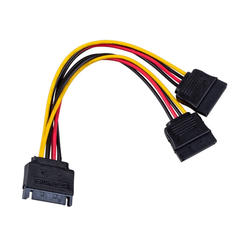 Кабель разветвитель SATA Power Y 6 дюймов M/F и 50 см кабель для передачи данных с
