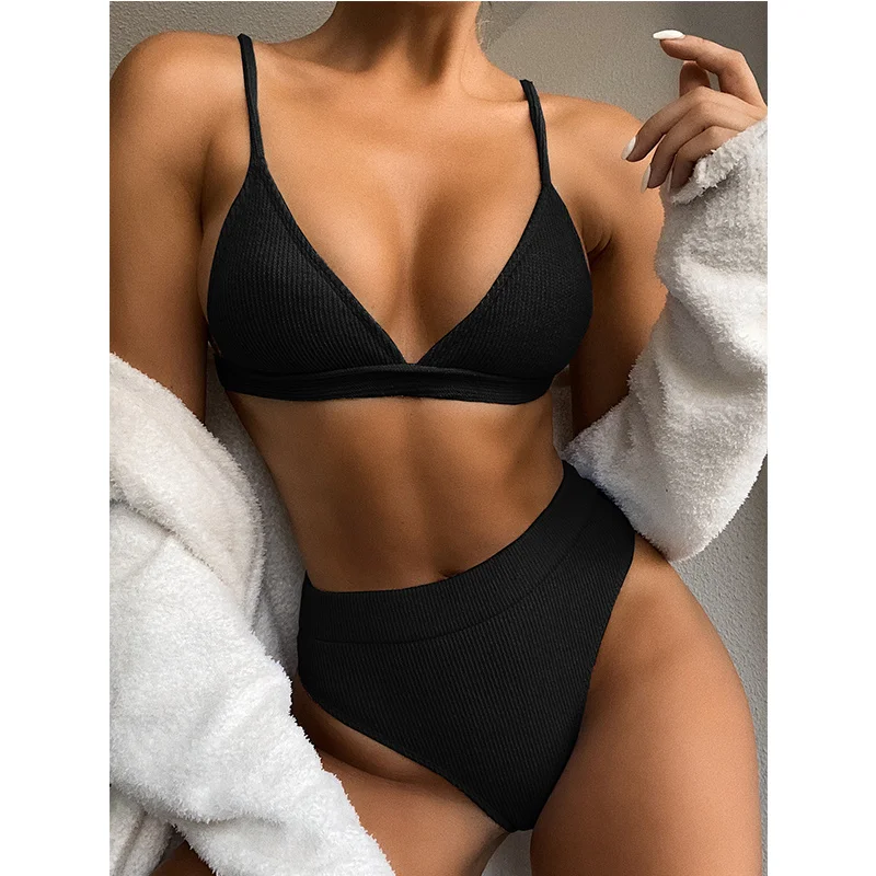 

Summer New Bikini Set Bathing Suit Women Sexy Beach Swimsuit Fashion Patchwork Printed Swimming Suit for Women High Waist