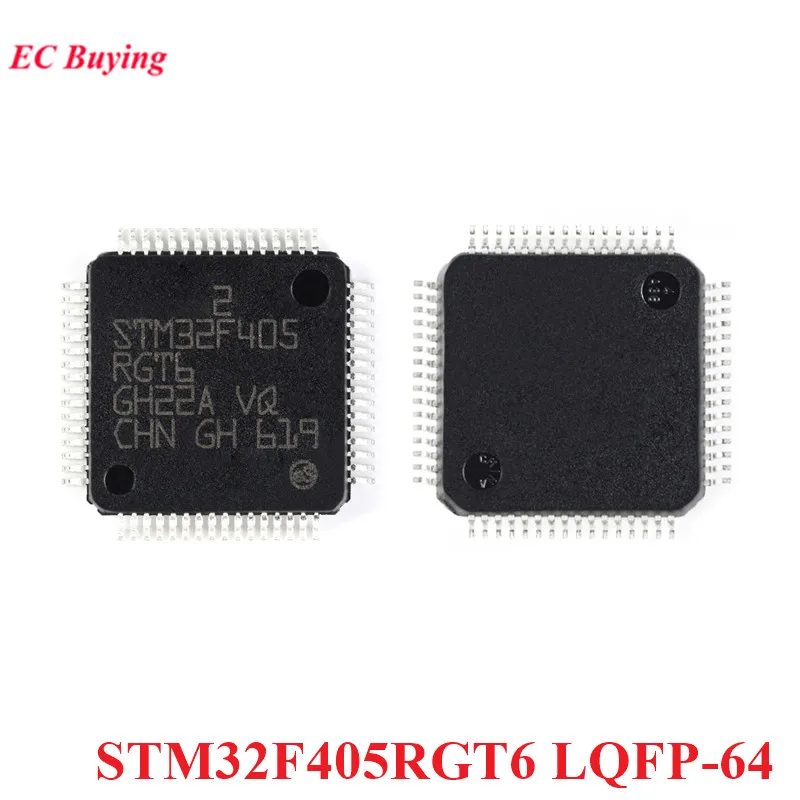 Microcontrolador MCU de 32 bits, Chip IC, STM32F405RGT6 STM32F405 32F405RGT6 STM32F LQFP-64 ARM Cortex-M4, 2 piezas/1 unidad