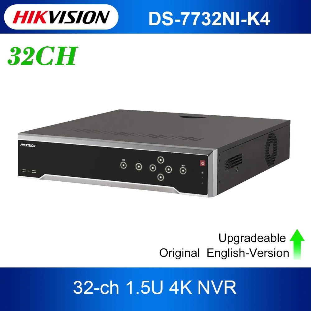 

HIK 4K NVR DS-7732NI-K4 International Version For 32 Ch 8MP Cameras Support ONVIF Hik-Connect Wholesale