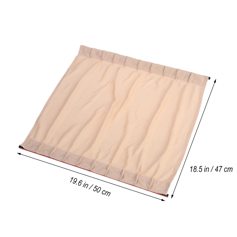 

2pcs Car Auto Side Window UV Protection Curtain Car Slidable Window Shield (Black)