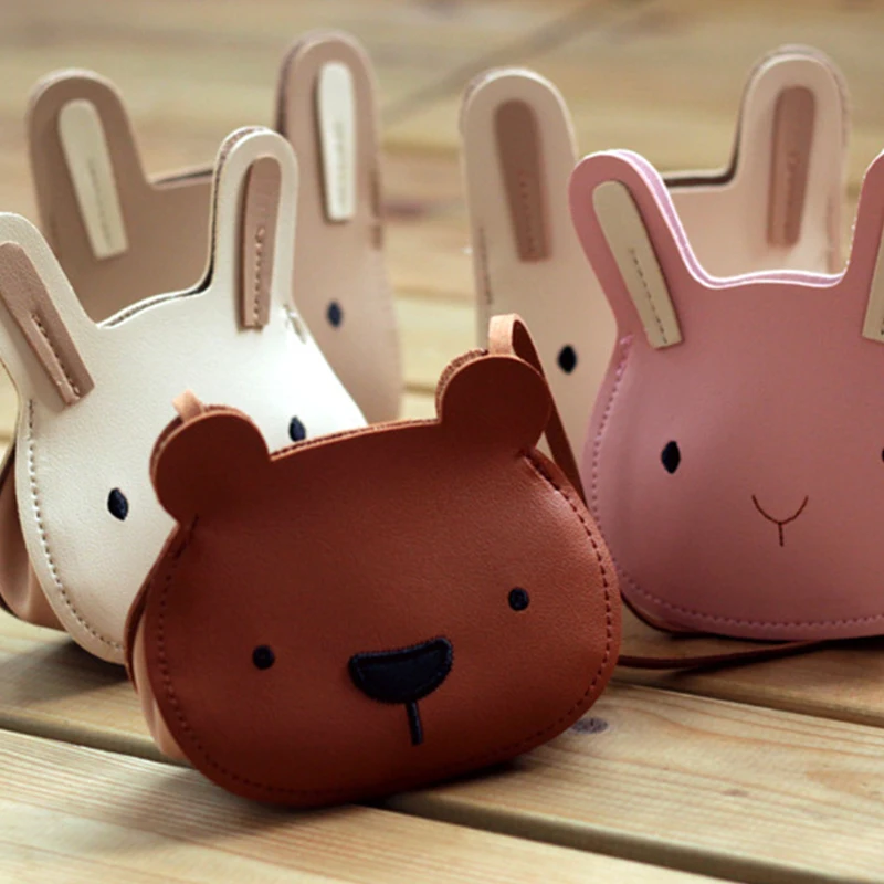 

Cartoon Baby Bag Pu Leather Kids Cross Body Messenger Bags For Girls Boy Purse Bear Bunny Mini Backpack Children Shoulder Bag