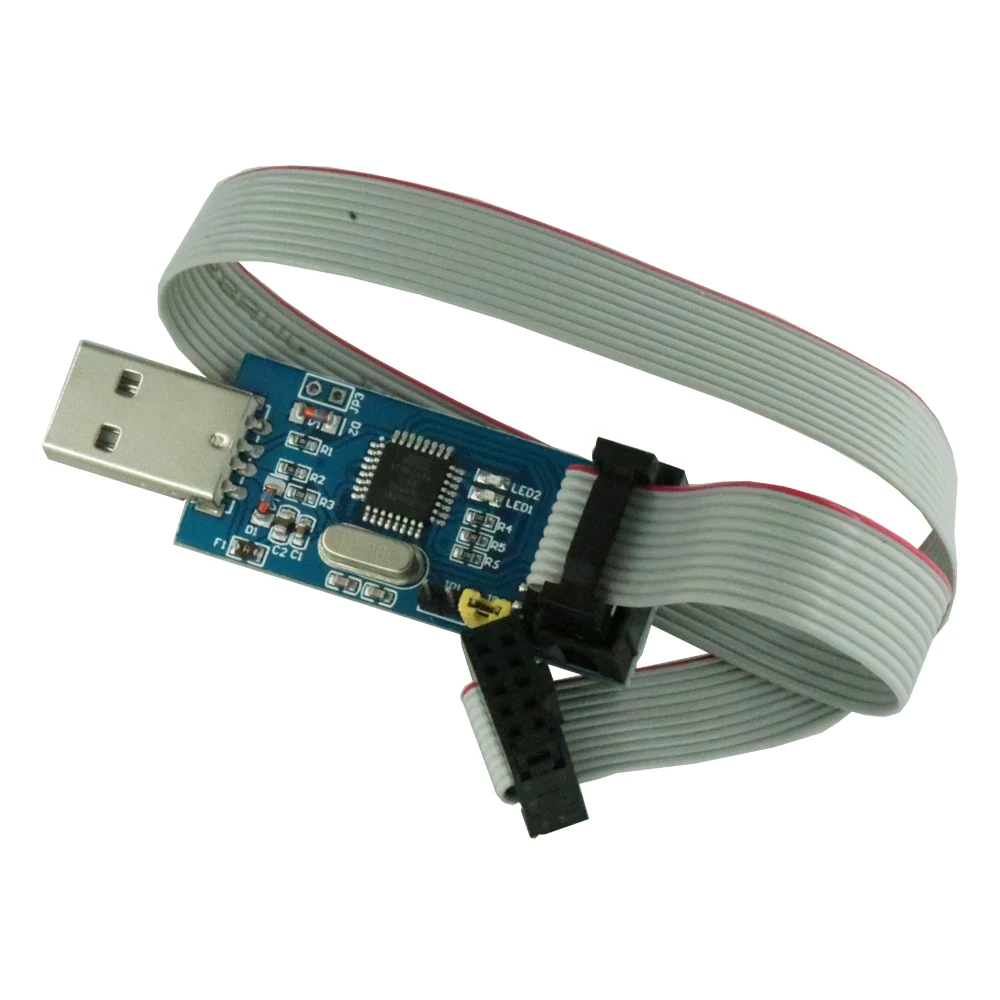 2 шт./компл. 10Pin до 6 Pin адаптер доска+ USBASP USBISP AVR программист USB ATMEGA8 ATMEGA128 ATtiny/CAN/PWM 10Pin провод модуль "сделай сам" - Цвет: USBASP