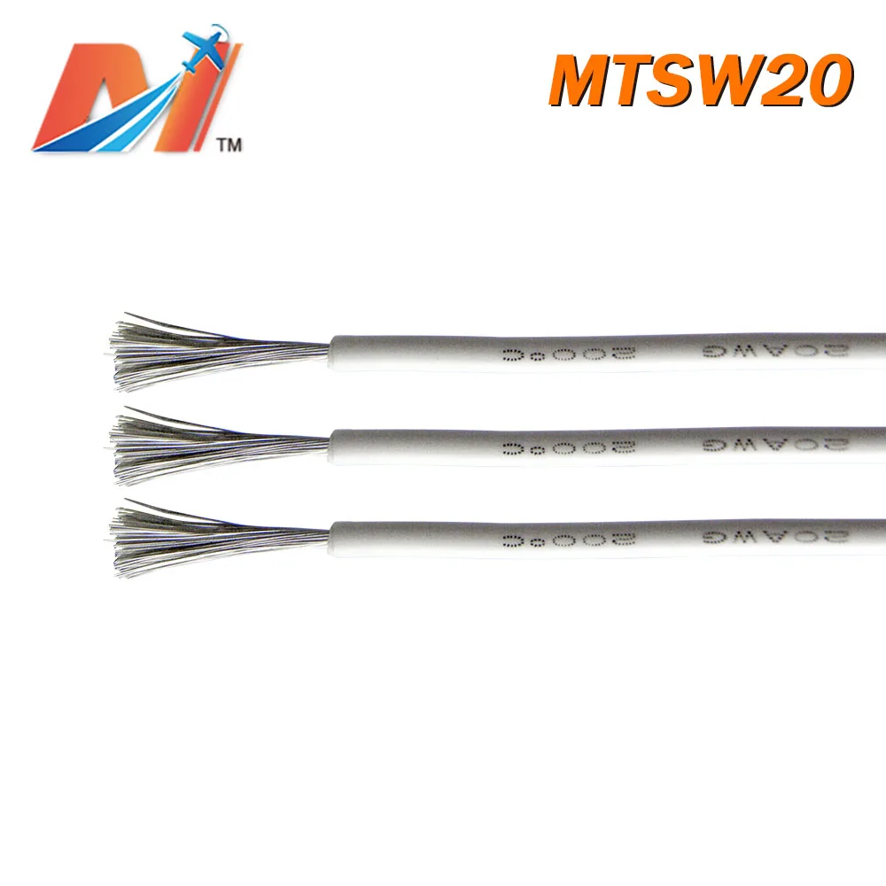 Maytech распродажа (1 метр) кремниевый провод питания AWG20 белого цвета|Силовая