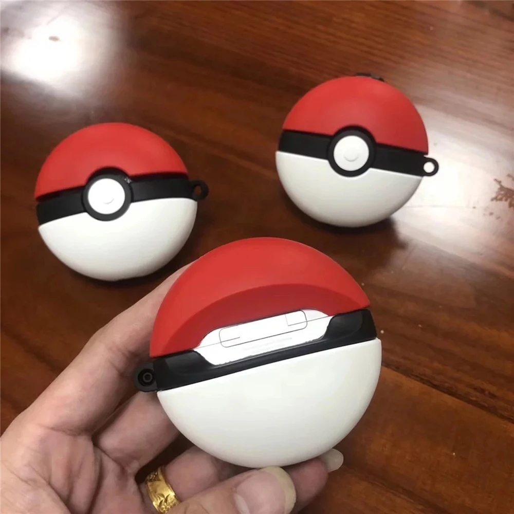 Pokemon Poke Ball дизайн милый силиконовый защитный чехол для зарядки Apple AirPods Pro