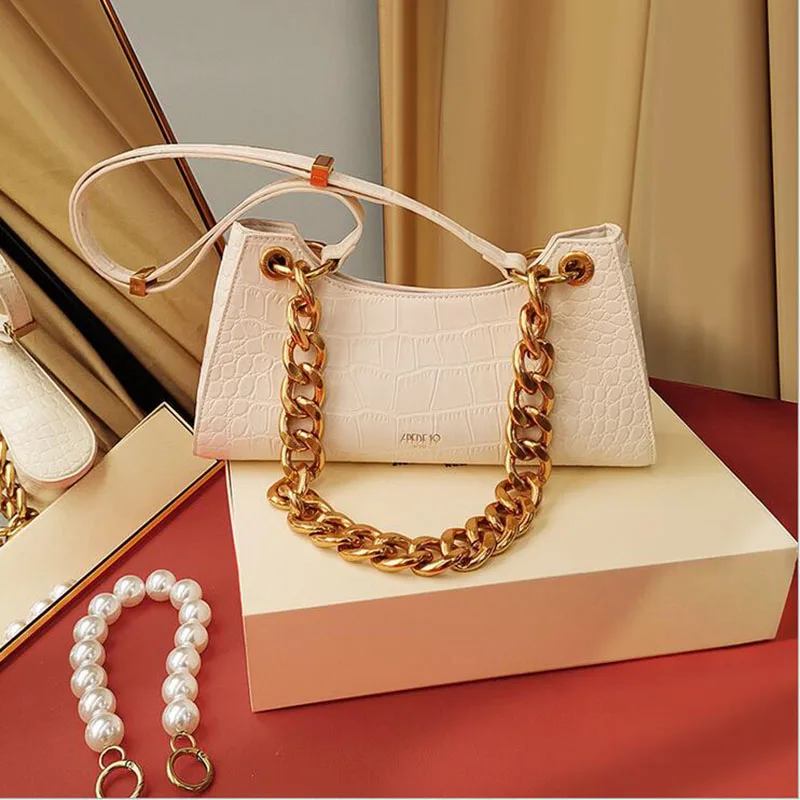 2020 Новая модная сумка для подмышек Сумка лягушка женская на цепочке через плечо