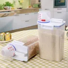 Емкость для хранения риса в японском стиле, герметичная кухонная емкость для хранения зерен, бытовой Дозирующий портативный контейнер с 4 котиками большой вместимости
