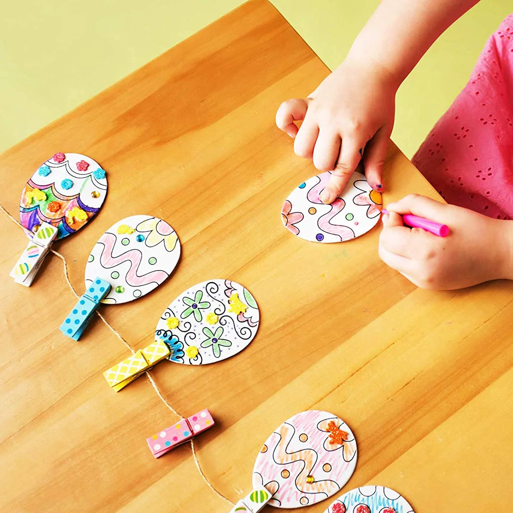 12 шт. деревянные Весенние Новые Пасхальные украшения для дома сделай сам