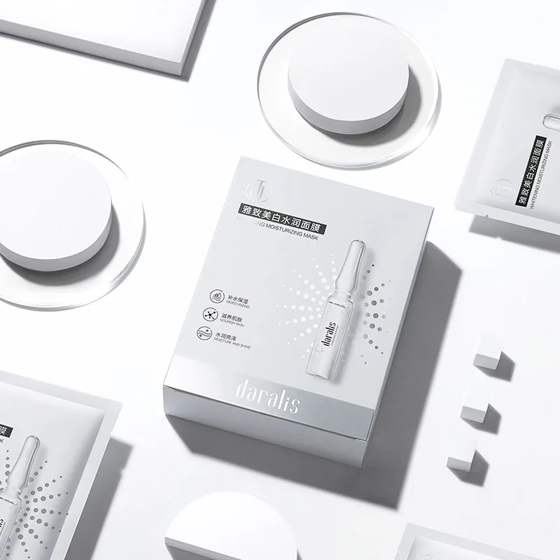Увлажняющая маска для лица Daralis 10 шт. с гиалуроновой кислотой отбеливающая