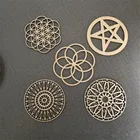 Цветок жизни, геометрические деревянные украшения, деревенский дом, настенное искусство, вывеска для декора деревянная подставка, деревенский Свадебный декор