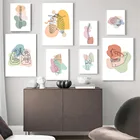 Абстрактная Картина на холсте с изображением тростника легких мозга Минималистичная картина со скелетными позвоночниками фотография стен декор клиники