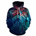 Толстовка мужская с 3D-принтом, свитшот с геометрическим рисунком, худи с капюшоном, цветной Повседневный стиль, аниме цветы, 3d-принт, унисекс, стиль хип-хоп