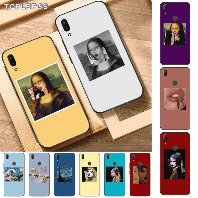 TOPLBPCS отличный художественный эстетический Ван Гог Мона Лиза ангел чехол для