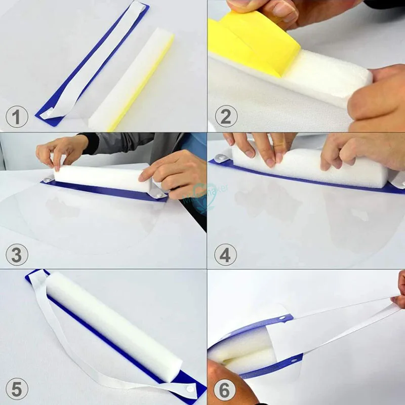 2pcs Full FaceShield Masks Transparent Protective Mask Anti Saliva Splash-proof Protect Eye Face Cover Visor |