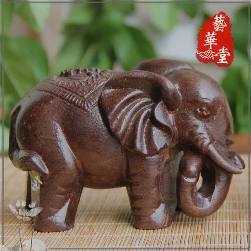 Фигурки слонов ремесла резные натуральные деревянные минералы кристаллические