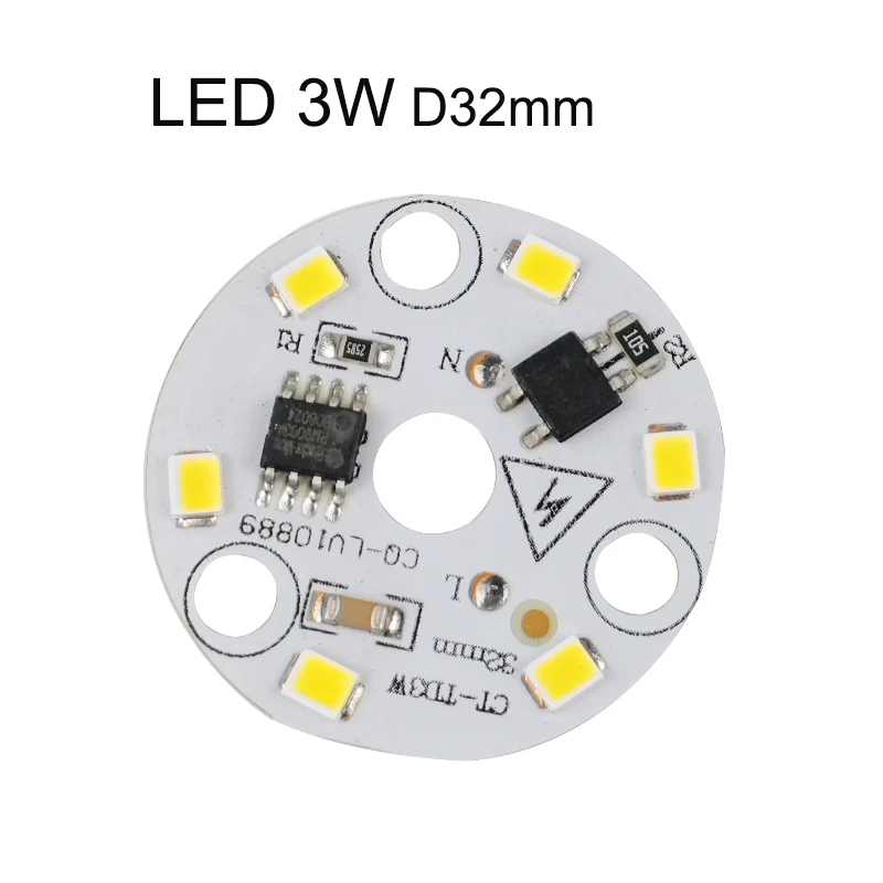 5 шт. новинка 220 В ~ 240 светодиодная плата SMD2835 3 Вт 7 9 12 интегрированный ic-драйвер