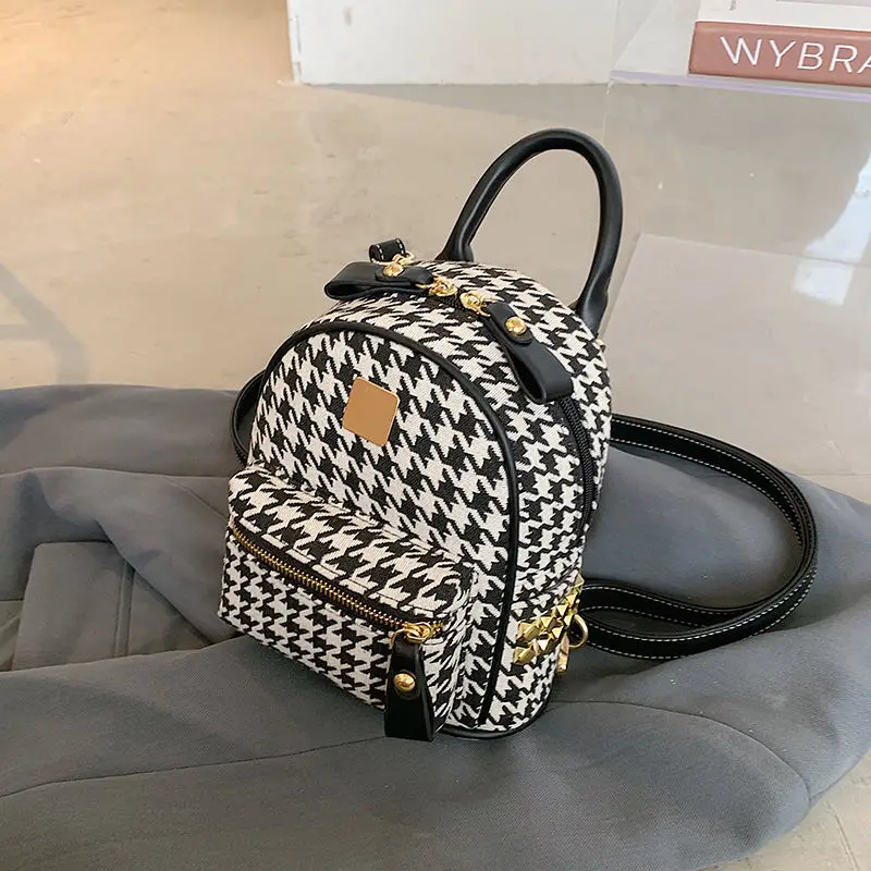 Мини-рюкзак женский в стиле ретро универсальный многофункциональный на два