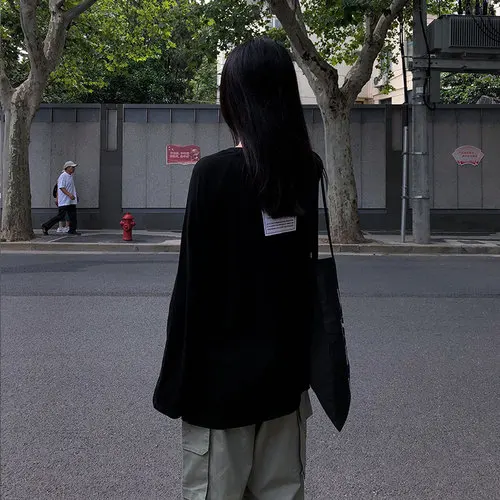 Повседневные свободные простые универсальные футболки с принтом букв в