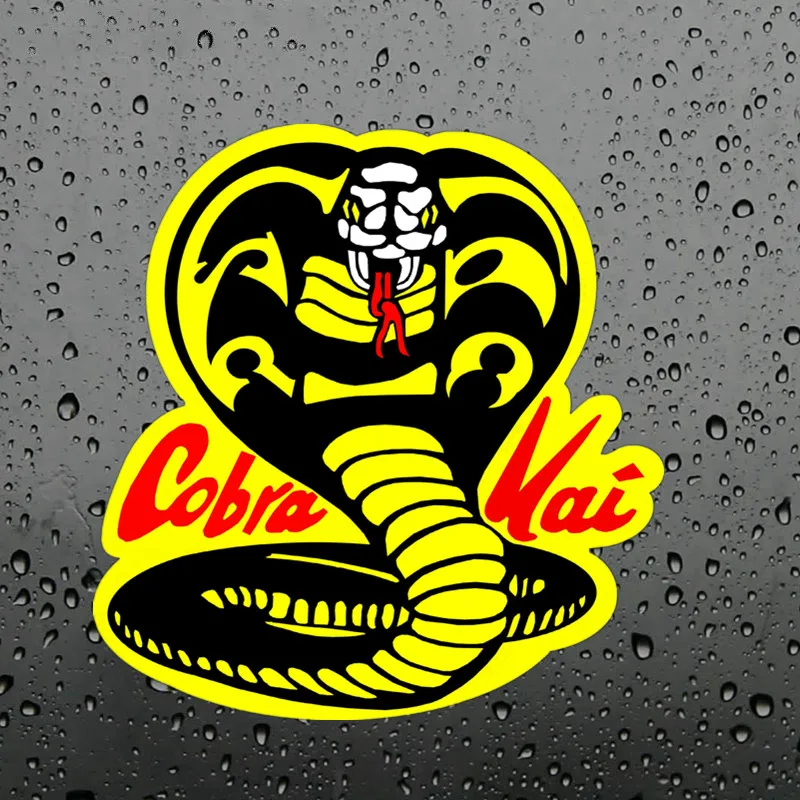 

Hot Hot Sell Cobra Kai Big Cobra Fine Vinyl Car Stickers Camper Sticker KK Vinyl Decals Waterproof for JDM SUV RV VAN