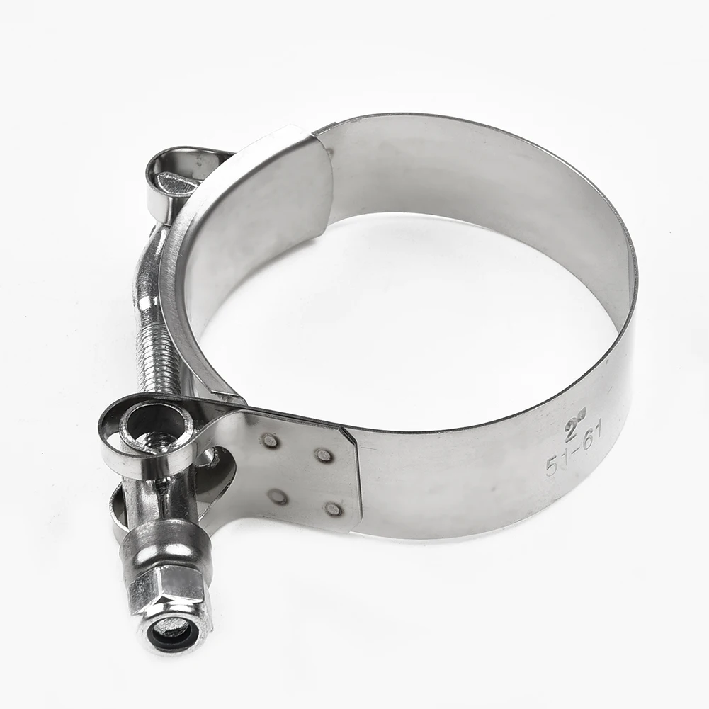 

1PC Exhaust Clamp Kit Motorcycle 2In 51mm Band Exhaust Pipe Clamp Calipers Stainless Steel Universal Durable Accessories