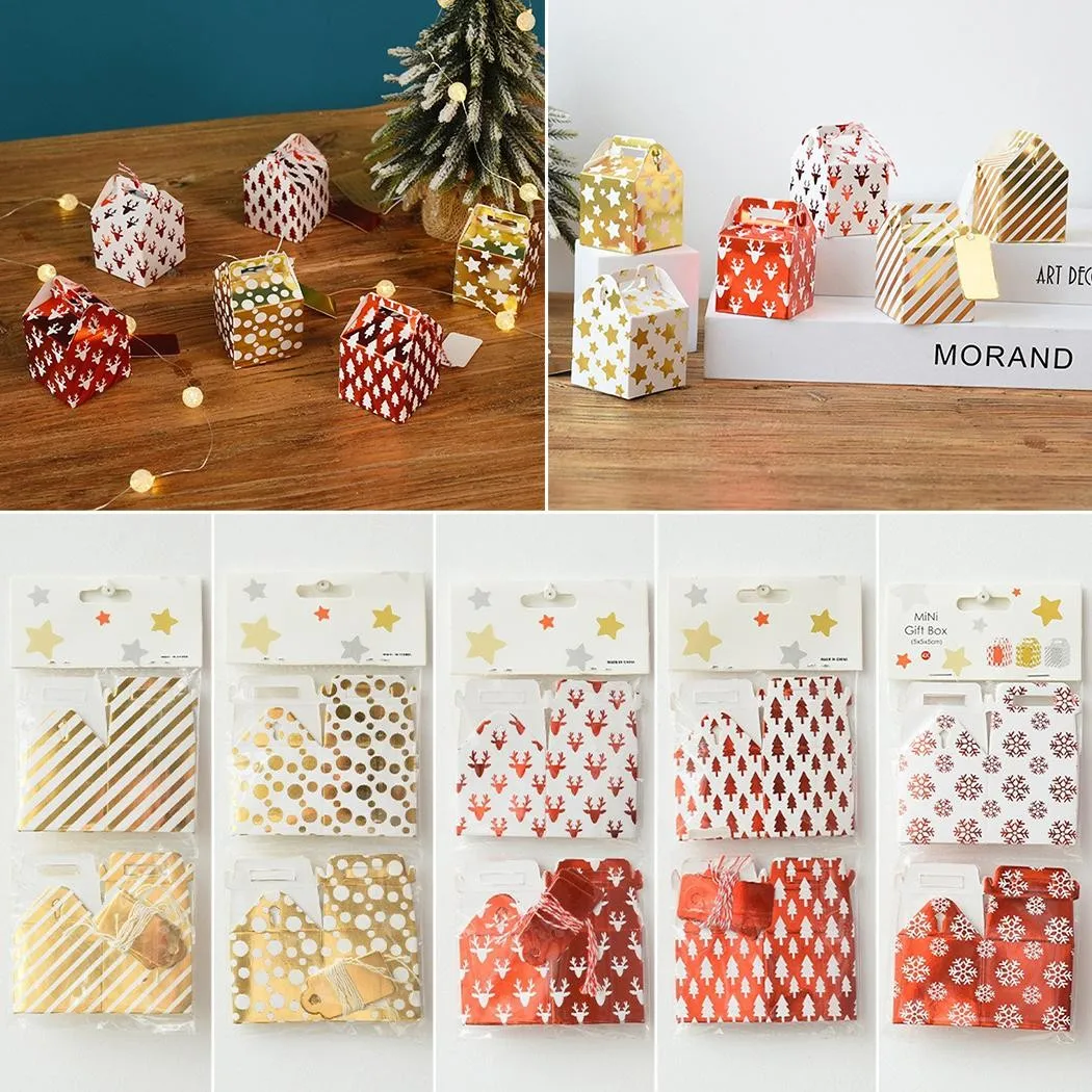 

10pcs Candy Boxes Christmas Gift Boxes Creative Candy Box Xmas Wedding Party Favour Gift Box Party Gift Kids Favour Santa