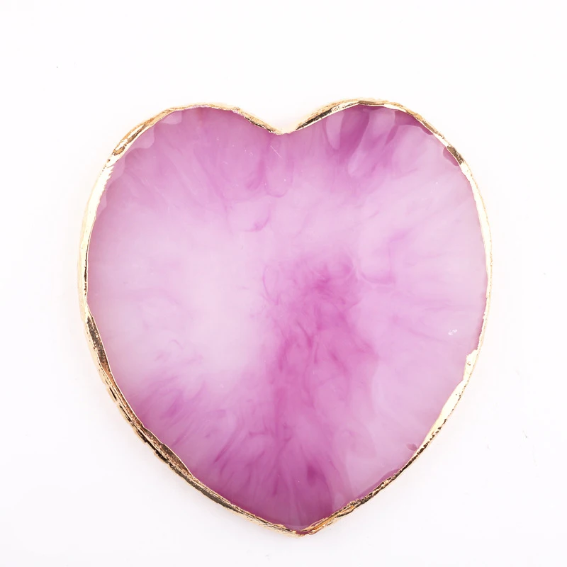 Натуральная смола ногтей Цвет в форме сердца палитра Палитра держатель рисунок