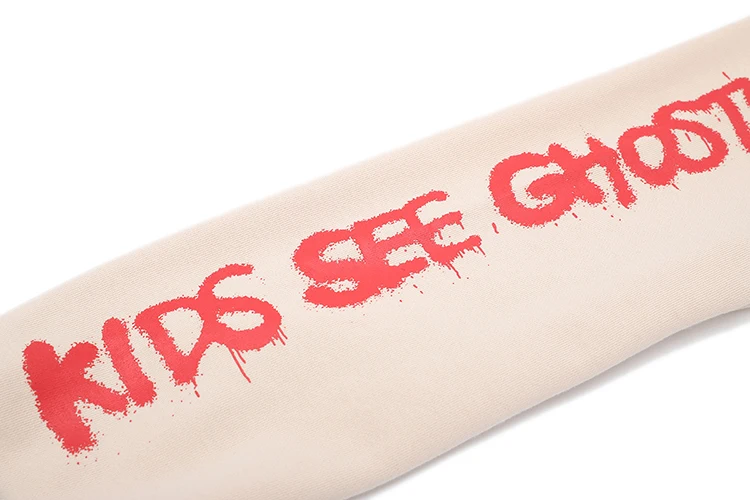 

Pink Kanye West KIDS SEE GHOSTS Hoodie Men Women Pullover Sweatshirts Hip Hip Hoodies