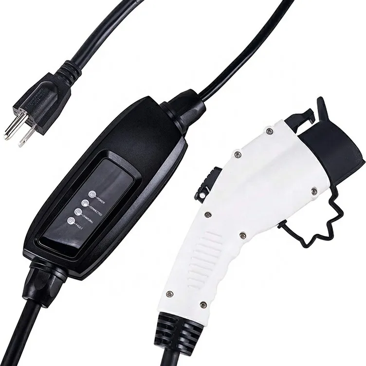 

sae j1772 connectors with nema 5-15 plug duosida ev portable charger