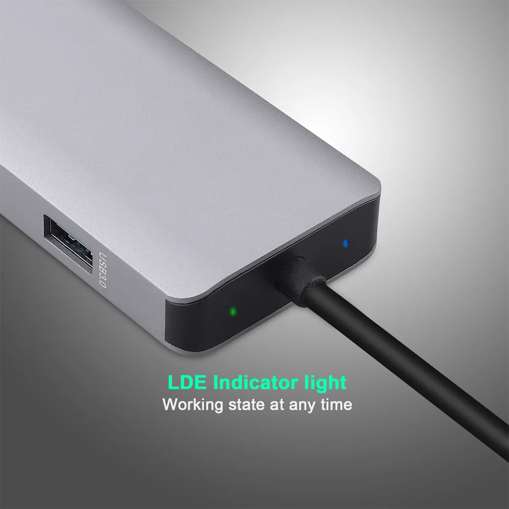 Тип c 3 0 концентратор USB C к HDMI с поддержкой 4K SD/устройство для считывания tf карт RJ45