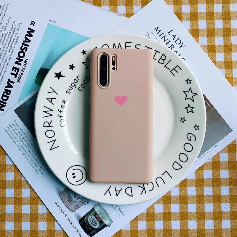 Цветной мягкий чехол Love для телефона Huawei P10 Plus P20 P30 Mate 10 20 Nova 3 3i Honor 8 8X 9 10i Lite Pro Play V10