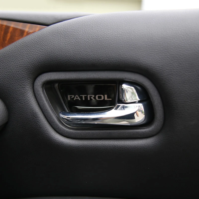 4 шт. нержавеющая сталь салона автомобиля Дверная ручка орнамент Стикеры для Nissan