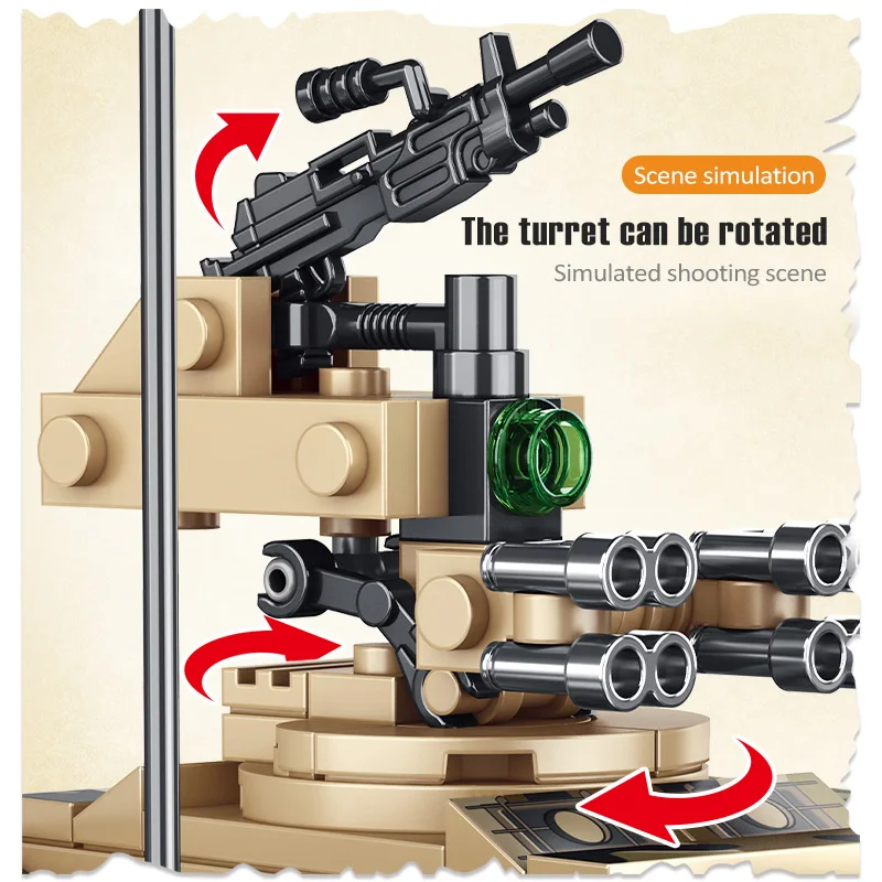 

City Creator Military Techinic Trucks Building Blocks Weapon Tank Vehicle Army Soldier Figures Bricks Toys For children gift