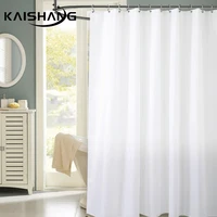 k water clean white shower solid color polyester fabric thick waterproof curtains mold simple bathroom set partition