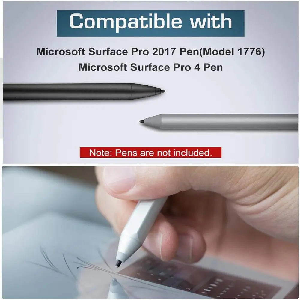 

High Sensitivity Pen Refill Sensitive Fine Rubber Nib Surface Pen Tips Replacement For SurfacePro4/5/6/7 Pen