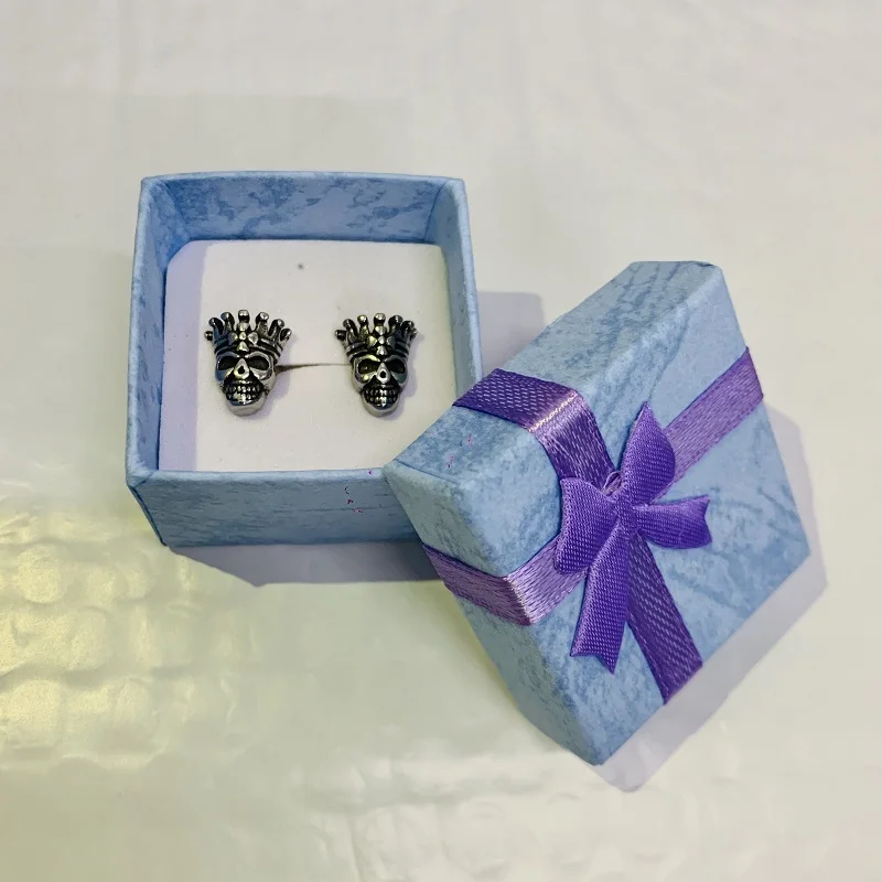 Модные ювелирные изделия из нержавеющей стали маленькие серьги для женщин панк