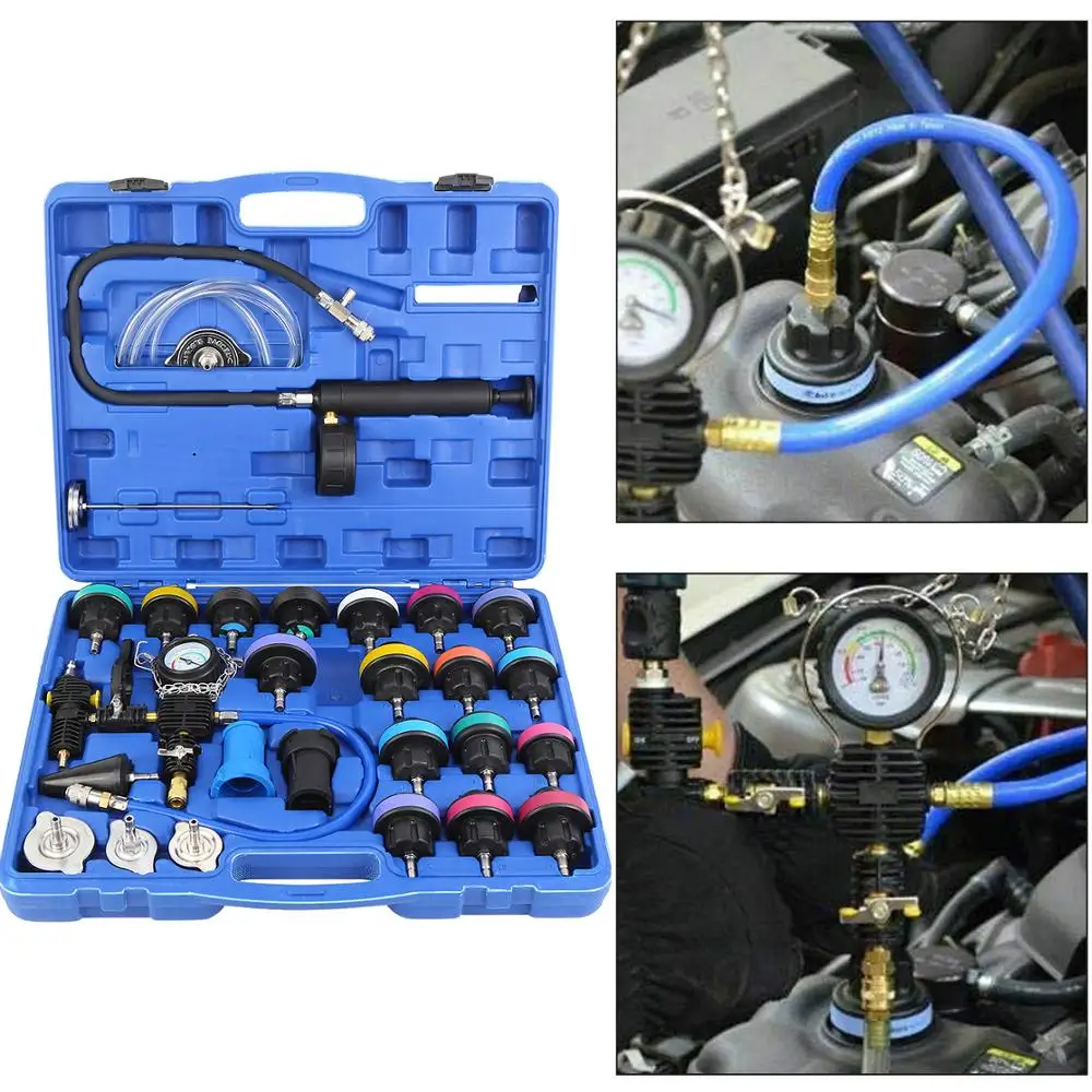 Мастер тестер давления радиатора охлаждения Samger 28 шт. с комплектами для