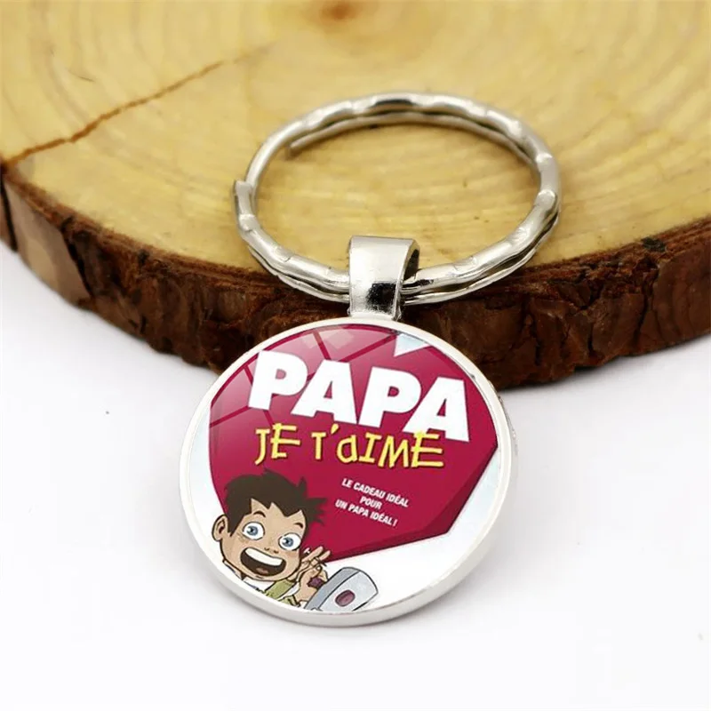 Горячая Распродажа модные брелки для ключей Je Love Papa кольца подарков отцам брелок