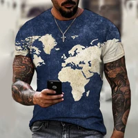 the latest 3d mens fashion t shirt chic and handsome pattern polyester material breathable street short sleeved casual wear