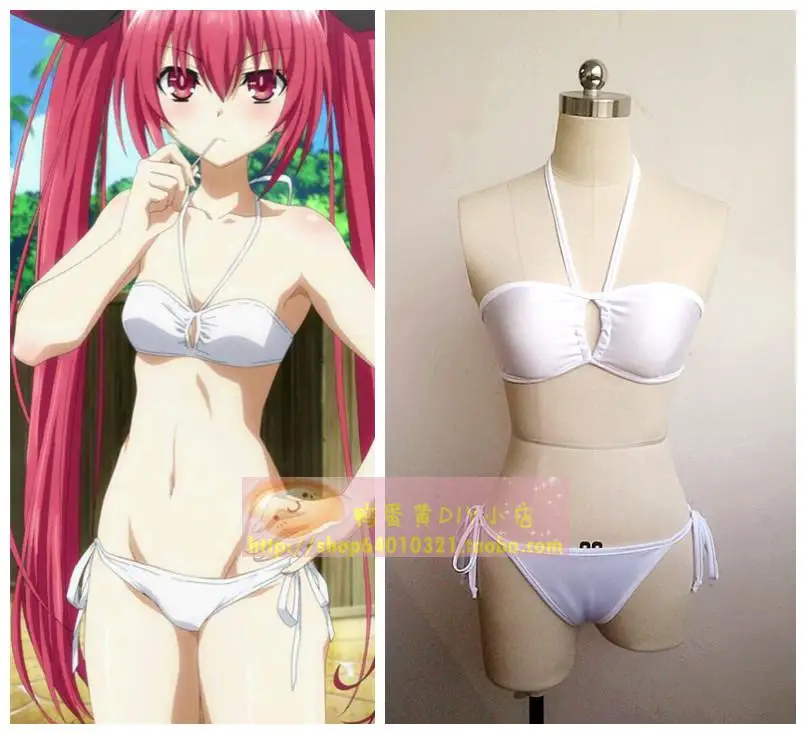 

Anime Date A Live Kotori Itsuka Cosplay Costume Bikini Custom Swimsuit Cosplay Wig for Women Girls Summer