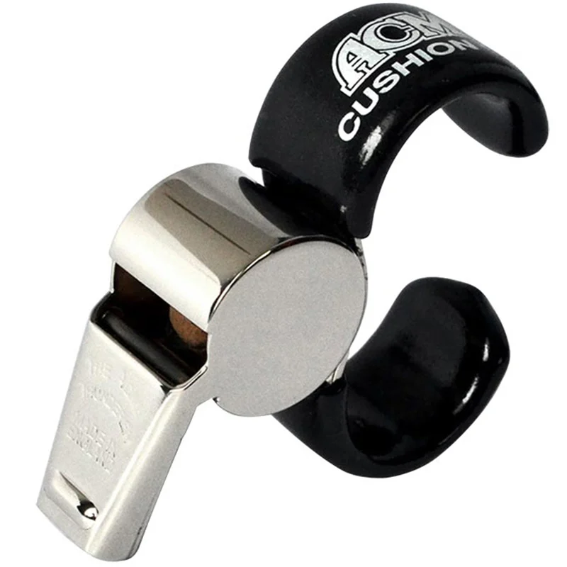 

ACME477/58.5 Brass Whistle with Removable grip and Finger Cushion Grip Referee Coach Sporting goods Loud Decibel Whistle