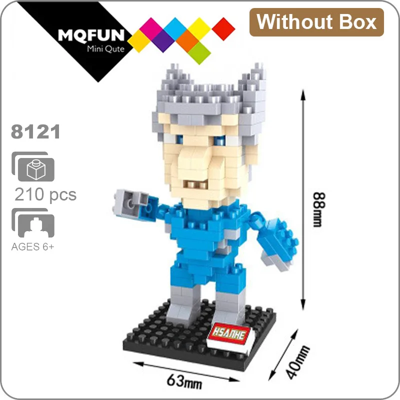 8121 Without Box Hsanhe Марвел Мститель супер герой Железный человек Человек-паук Фигурки обучающая игрушка DIY сборка модель Строительные кирпичи - Цвет: 8121 Without Box