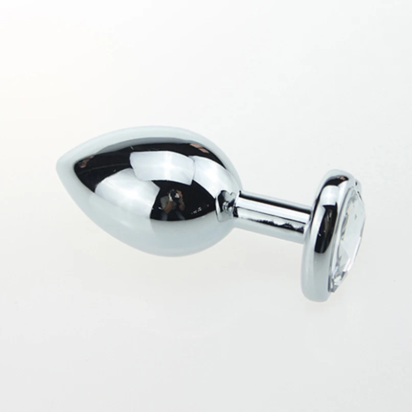 Medium Size Heart Diamond Anal Butt Plug Sex Toys For Men Women Love Ass Masturbation Stainless Steel Products | Красота и здоровье