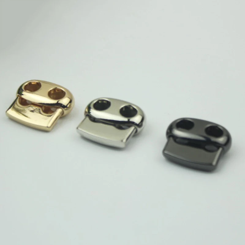 

1pcs Metal Fashion Beam Rope Buckle Pig Nose Double Holes Clasp for DIY Clothes Bag Sportswear Shoelace Rope Parts Accessories